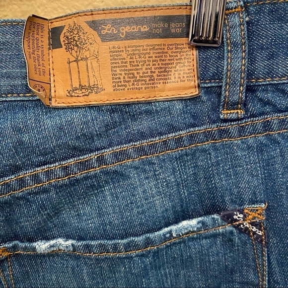 Vintage LRG Men Blue Jeans Size 34-Made in Hong Kong - Picture 4 of 11